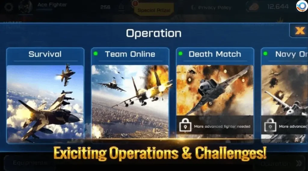 ace fighter operations and challenges