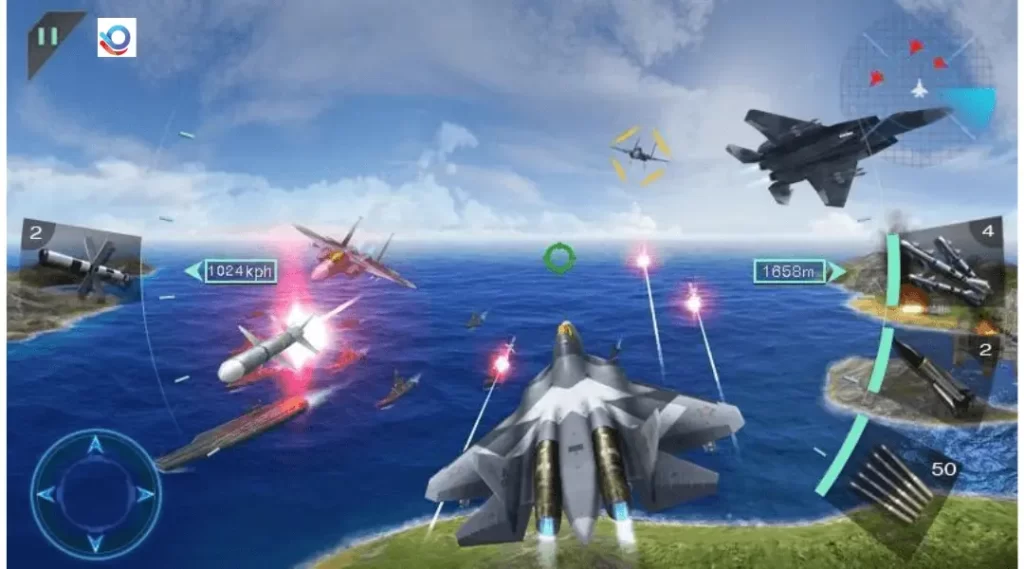 Sky Fighters 3D MOD APK stunning visuals